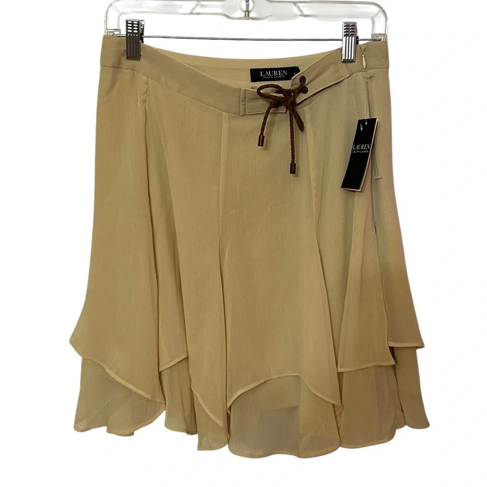 NWT Lauren Ralph Lauren
Crinkle Georgette Skirt Size 4 - Picture 4 of 9